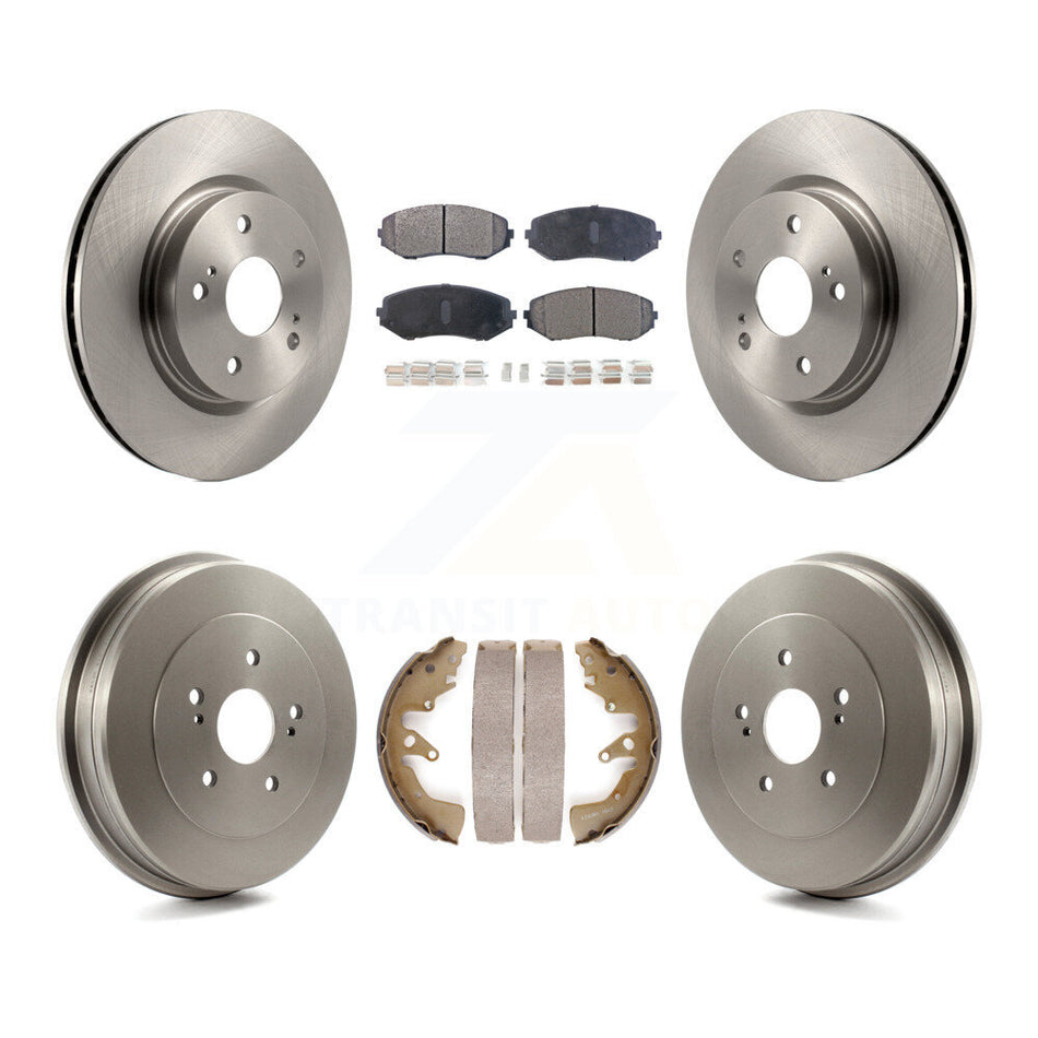 Front Rear Disc Brake Rotors Ceramic Pads And Drum Kit For 2006-2008 Suzuki Grand Vitara K8T-103532