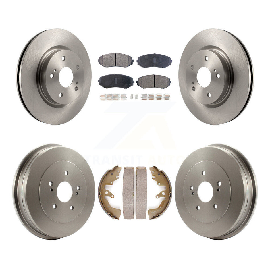 Front Rear Disc Brake Rotors Ceramic Pads And Drum Kit For 2006-2008 Suzuki Grand Vitara K8T-103532