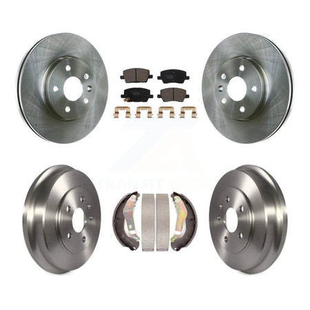 Front Rear Disc Brake Rotors Ceramic Pads And Drum Kit For 2018-2020 Chevrolet Sonic K8T-103547
