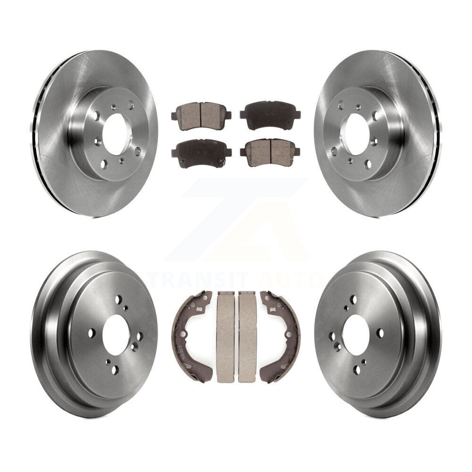 Front Rear Disc Brake Rotors Ceramic Pads And Drum Kit For 2002-2005 Suzuki Aerio K8T-103553