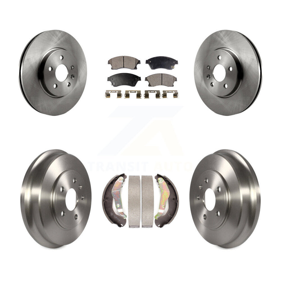 Front Rear Disc Brake Rotors Ceramic Pads And Drum Kit For Chevrolet Trax Sonic K8T-103559