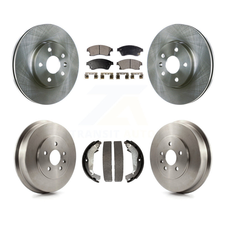 Front Rear Disc Brake Rotors Ceramic Pads And Drum Kit For Chevrolet Cruze Limited K8T-103561