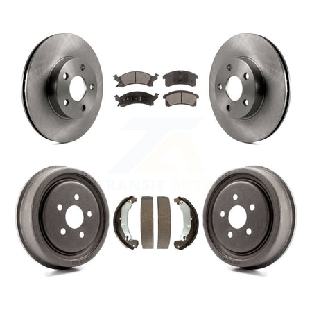 Front Rear Disc Brake Rotor Ceramic Pad & Drum Kit For Pontiac Sunfire Chevrolet Cavalier K8T-103587