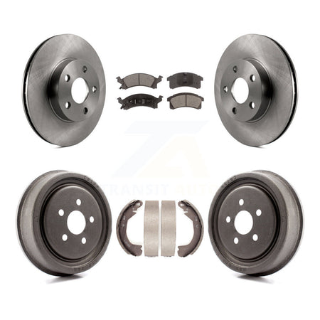 Front Rear Disc Brake Rotors Ceramic Pads And Drum Kit For Chevrolet Cavalier K8T-103589