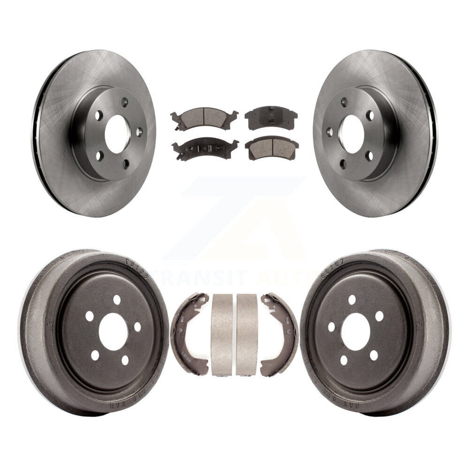 Front Rear Disc Brake Rotors Ceramic Pads And Drum Kit For Chevrolet Cavalier K8T-103589