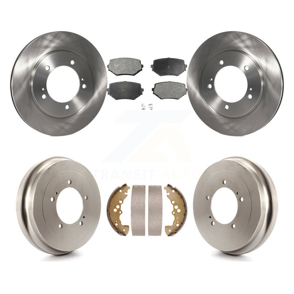 Front Rear Disc Brake Rotors Ceramic Pads And Drum Kit For Suzuki XL-7 Grand Vitara K8T-103617