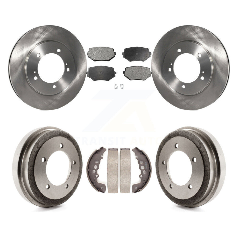 Front Rear Disc Brake Rotors Ceramic Pads And Drum Kit For Suzuki Grand Vitara K8T-103619