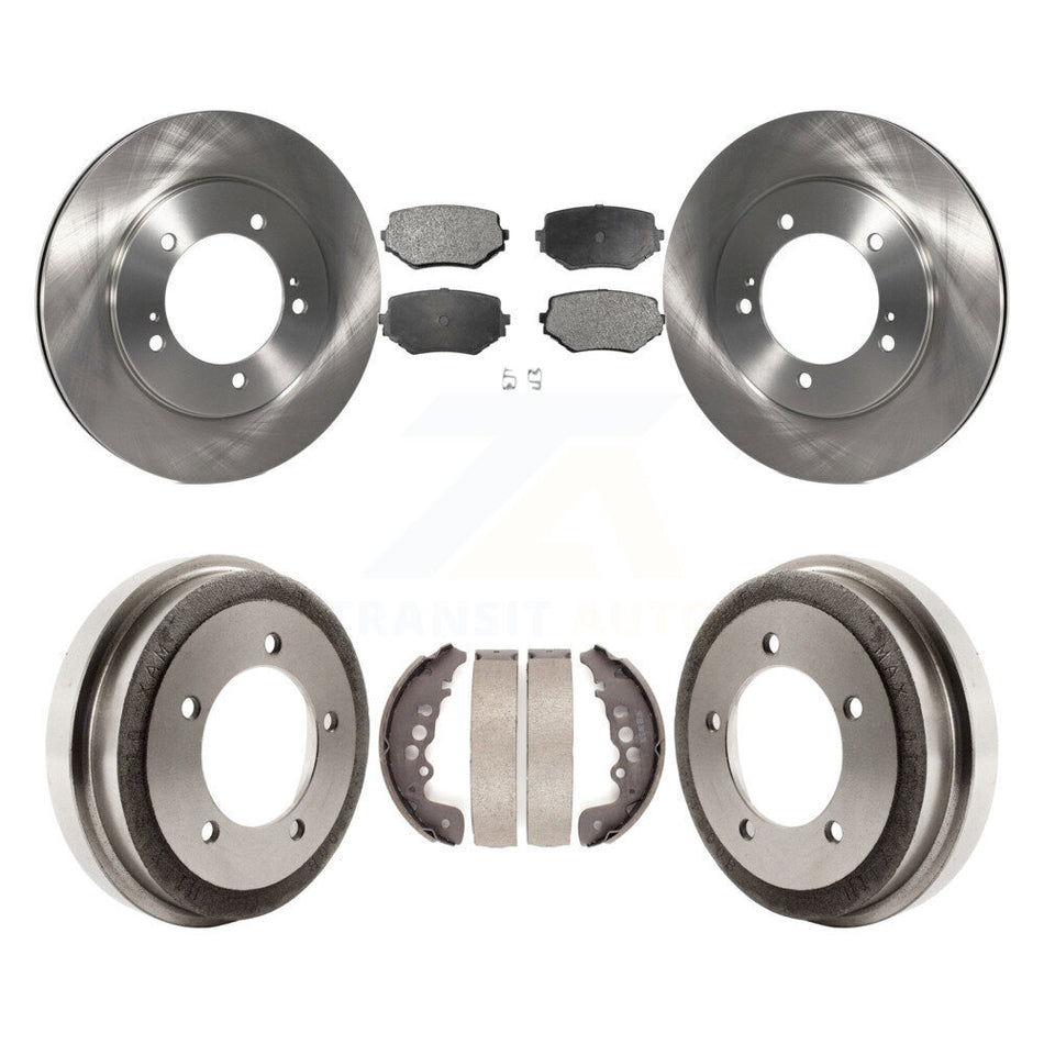 Front Rear Disc Brake Rotors Ceramic Pads And Drum Kit For Suzuki Grand Vitara K8T-103619