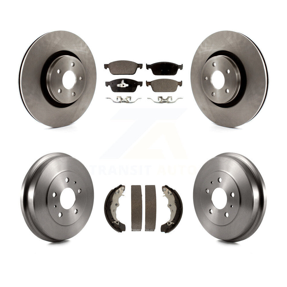 Front Rear Disc Brake Rotors Ceramic Pads And Drum Kit For Ford Focus ST K8T-103625