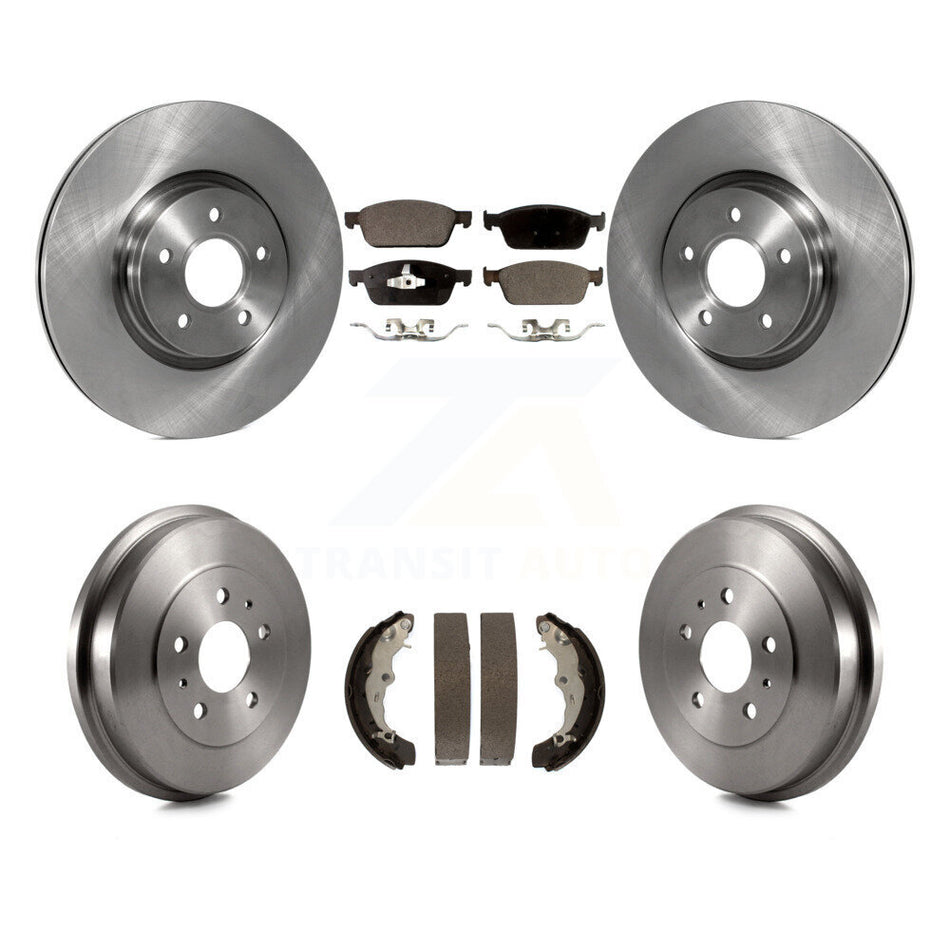 Front Rear Disc Brake Rotors Ceramic Pads And Drum Kit For Ford Focus ST K8T-103627