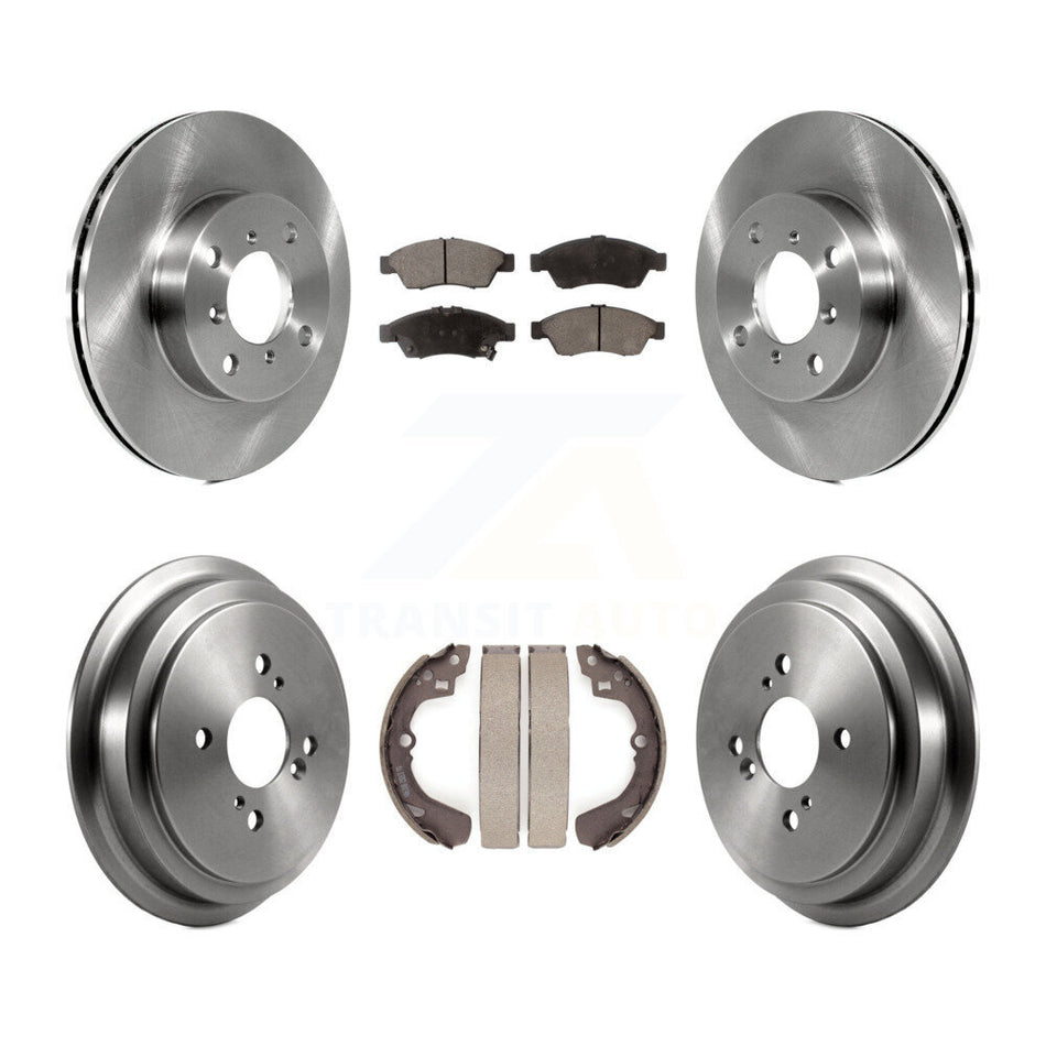 Front Rear Disc Brake Rotors Ceramic Pads And Drum Kit For 2006-2007 Suzuki Aerio K8T-103680