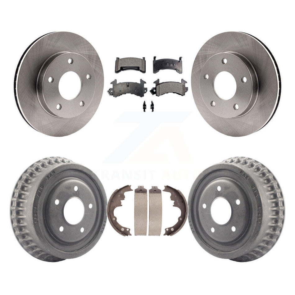 Front Rear Disc Brake Rotors Ceramic Pads And Drum Kit For Chevrolet S10 Blazer GMC S15 Jimmy Sonoma Buick Riviera Oldsmobile Toronado Syclone Bravada K8T-103700