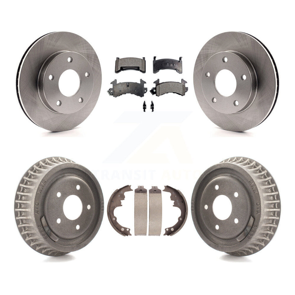 Front Rear Disc Brake Rotors Ceramic Pads And Drum Kit For Chevrolet S10 GMC Sonoma Blazer Jimmy Oldsmobile Bravada Typhoon K8T-103701