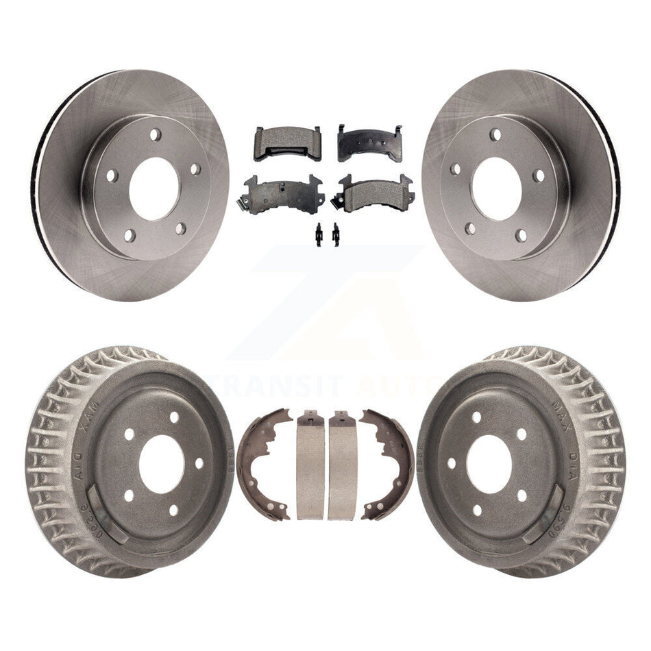 Front Rear Disc Brake Rotors Ceramic Pads And Drum Kit For Chevrolet S10 GMC Sonoma Blazer Jimmy Oldsmobile Bravada Typhoon K8T-103701