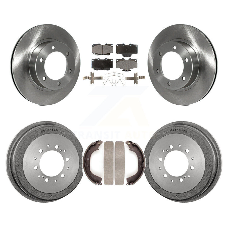 Front Rear Disc Brake Rotors Ceramic Pads And Drum Kit For Toyota 4Runner K8T-103710