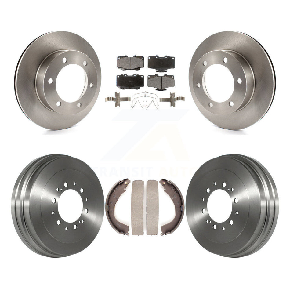 Front Rear Disc Brake Rotors Ceramic Pads And Drum Kit For Toyota Tacoma 4Runner K8T-103713