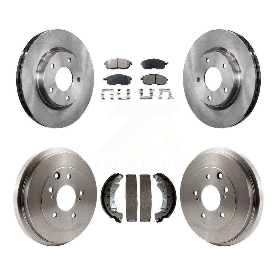 Front Rear Disc Brake Rotors Ceramic Pads And Drum Kit For Nissan Sentra K8T-103728