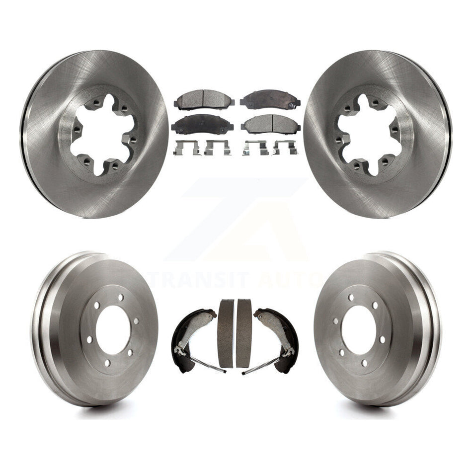 Front Rear Disc Brake Rotors Ceramic Pads And Drum Kit For Chevrolet Colorado GMC Canyon Isuzu i-290 i-280 i-370 i-350 K8T-103740