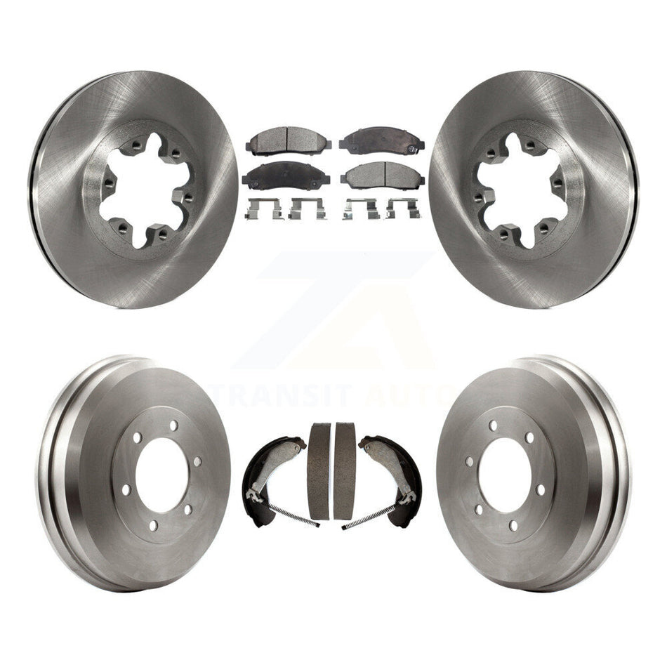 Front Rear Disc Brake Rotors Ceramic Pads And Drum Kit For Chevrolet Colorado GMC Canyon Isuzu i-290 i-280 i-370 i-350 K8T-103740