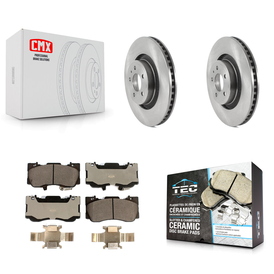 Front Disc Brake Rotors And Ceramic Pads Kit For Ford Mustang K8T-103825