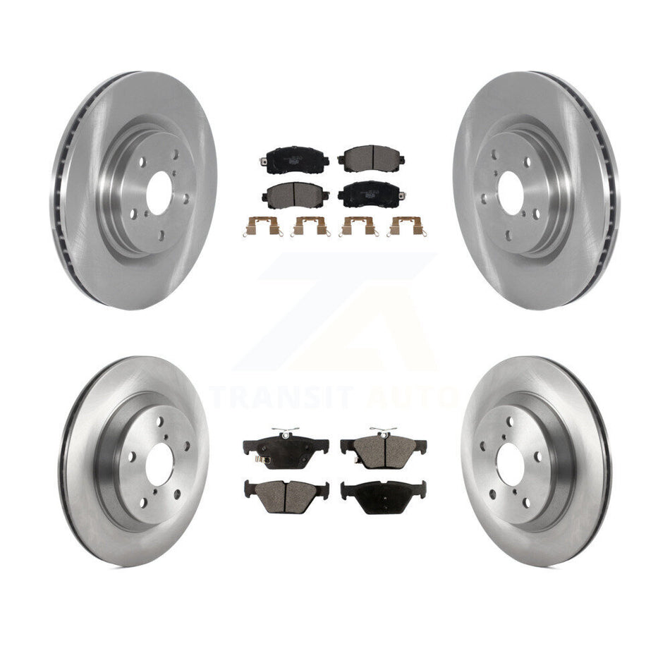Front Rear Disc Brake Rotors And Ceramic Pads Kit For 2019-2021 Subaru Forester With 316mm Diameter Rotor K8T-103852