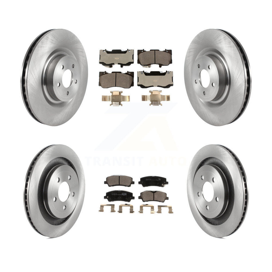 Front Rear Disc Brake Rotors And Ceramic Pads Kit For Ford Mustang K8T-103859