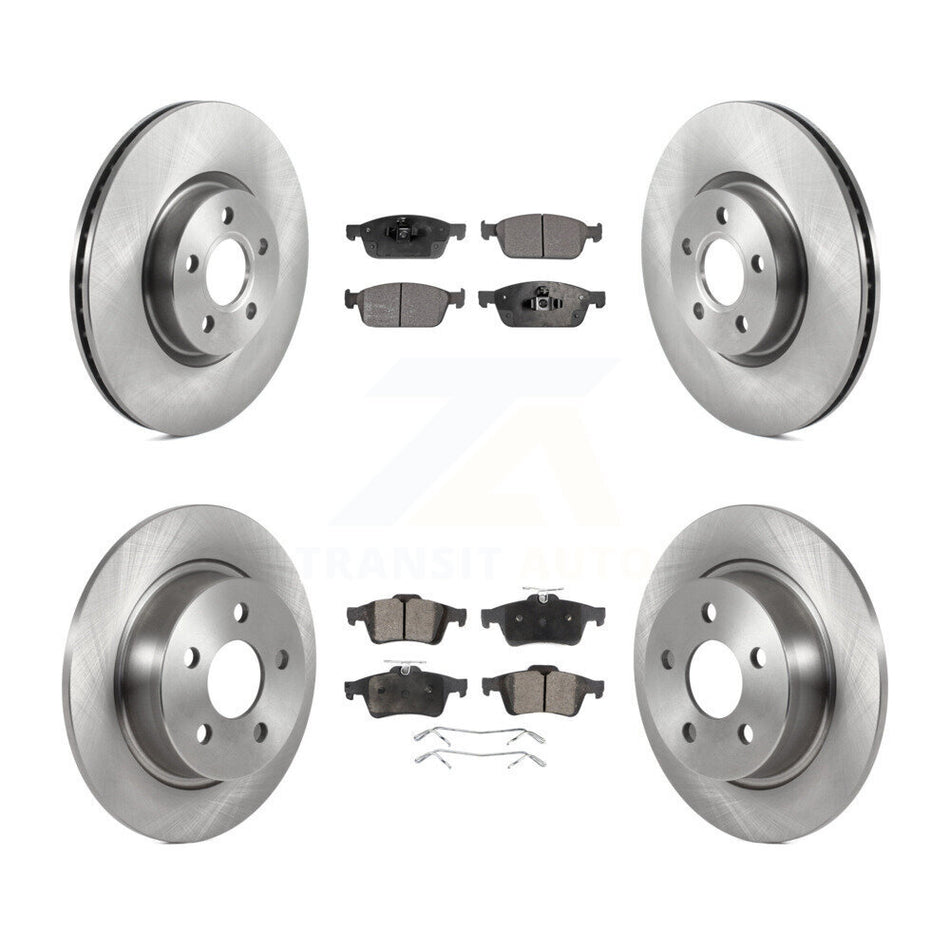 Front Rear Disc Brake Rotors And Ceramic Pads Kit For Ford Connect K8T-103863