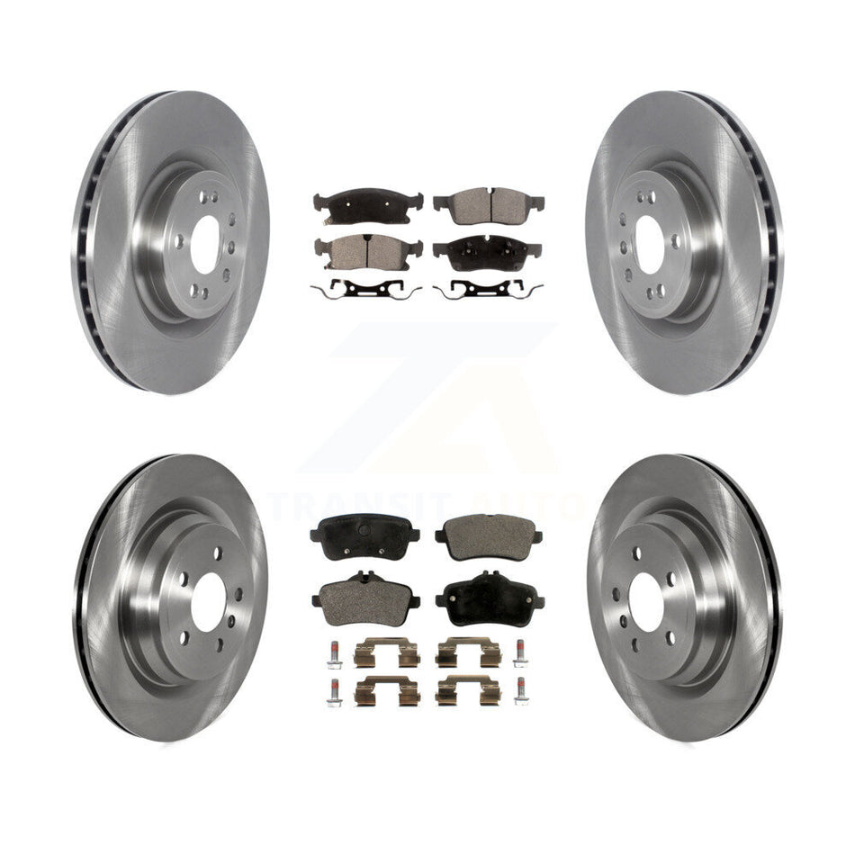 Front Rear Brake Rotor And Ceramic Pad Kit For Mercedes-Benz GLE400 Without Sport Package K8T-103866