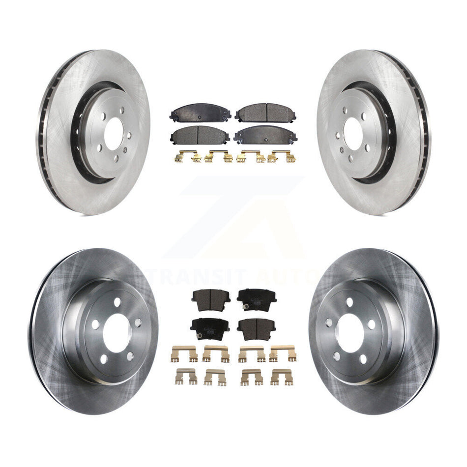 Front Rear Disc Brake Rotors And Ceramic Pads Kit For Dodge Charger With 355mm Diameter Rotor K8T-103884
