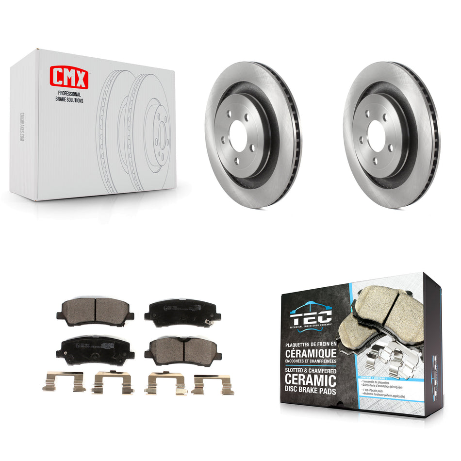 Rear Disc Brake Rotors And Ceramic Pads Kit For Ford Mustang K8T-103903