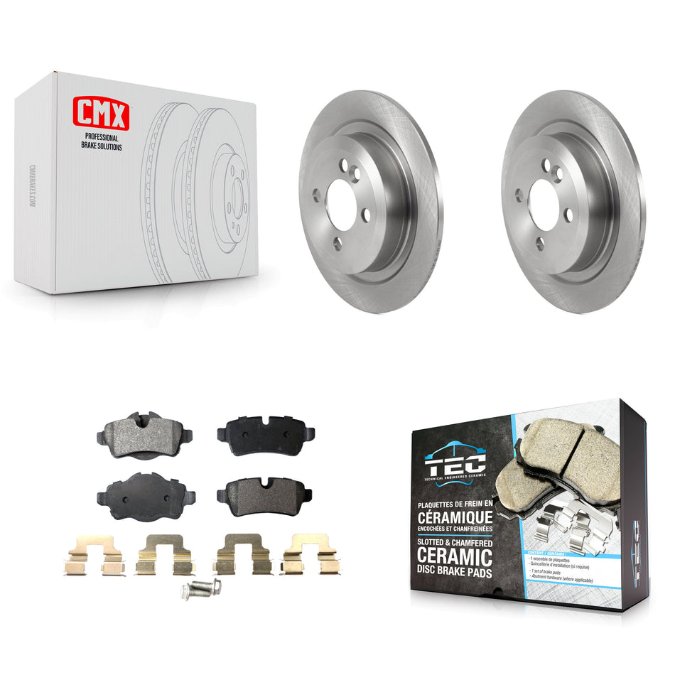 Rear Disc Brake Rotors And Ceramic Pads Kit For Mini Cooper K8T-103906