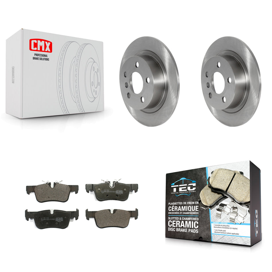 Rear Disc Brake Rotors And Ceramic Pads Kit For Mini Cooper Countryman BMW i3 Clubman K8T-103921