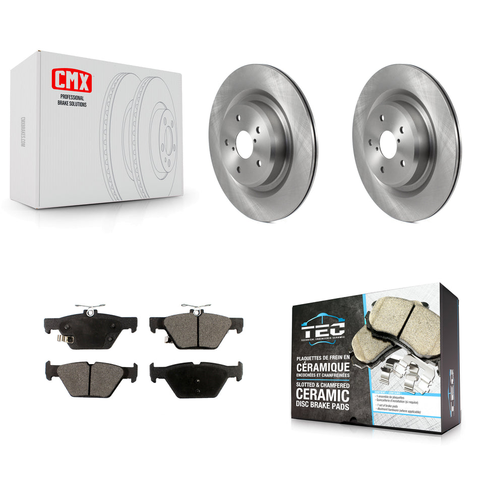 Rear Disc Brake Rotors And Ceramic Pads Kit For 2019-2022 Subaru Ascent K8T-103924