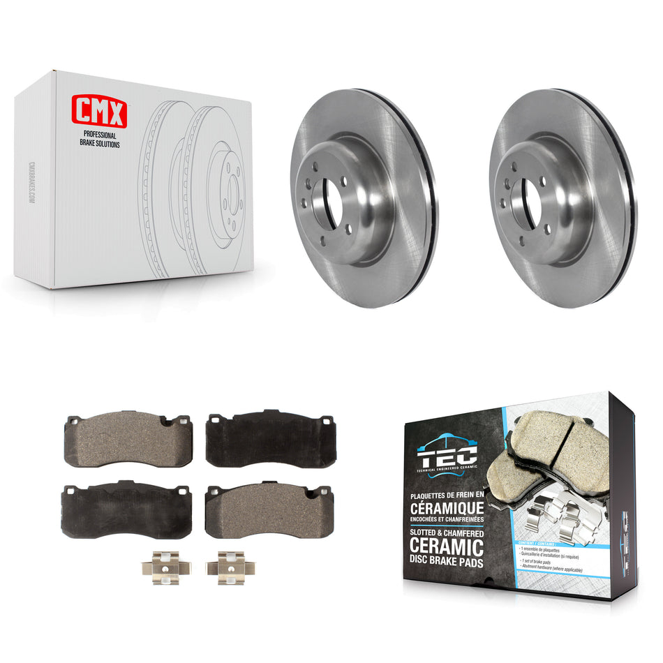 Front Disc Brake Rotors And Ceramic Pads Kit For BMW 135i 135is K8T-103946