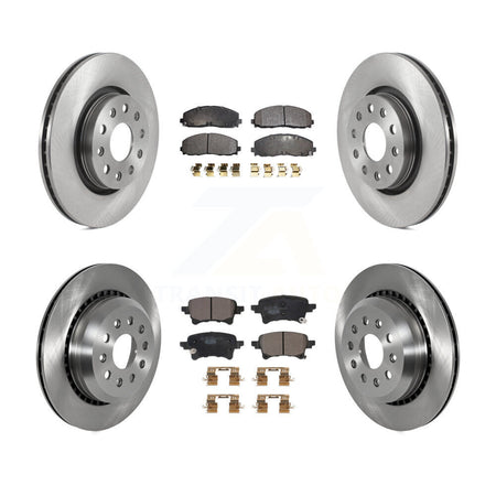 Front Rear Disc Brake Rotors And Ceramic Pads Kit For 2020-2023 Jeep Gladiator K8T-103990