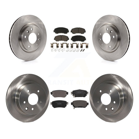 Front Rear Brake Rotor Ceramic Pad Kit For Nissan Rogue Sport With Electric Parking K8T-103993