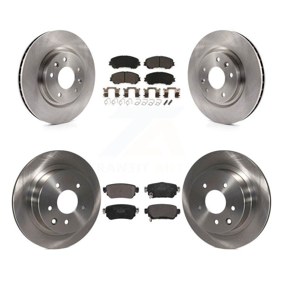 Front Rear Brake Rotor Ceramic Pad Kit For Nissan Rogue Sport With Electric Parking K8T-103993
