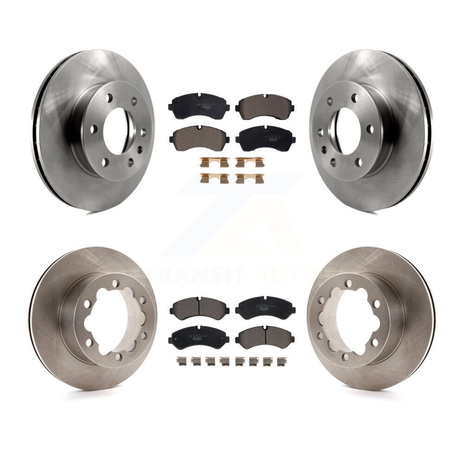 Front Rear Disc Brake Rotors And Ceramic Pads Kit For Mercedes-Benz Sprinter 3500 3500XD With Dual Wheels K8T-103998
