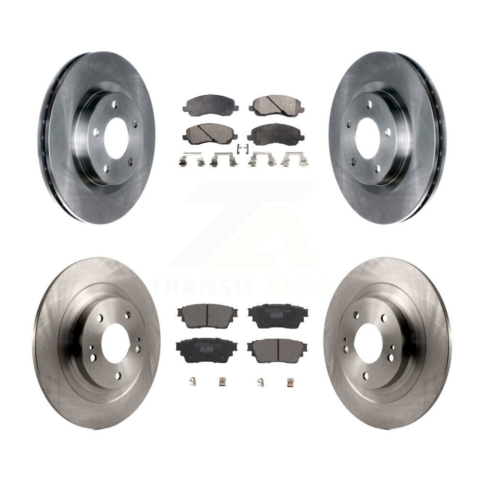 Front Rear Disc Brake Rotors And Ceramic Pads Kit For Mitsubishi Outlander K8T-103999