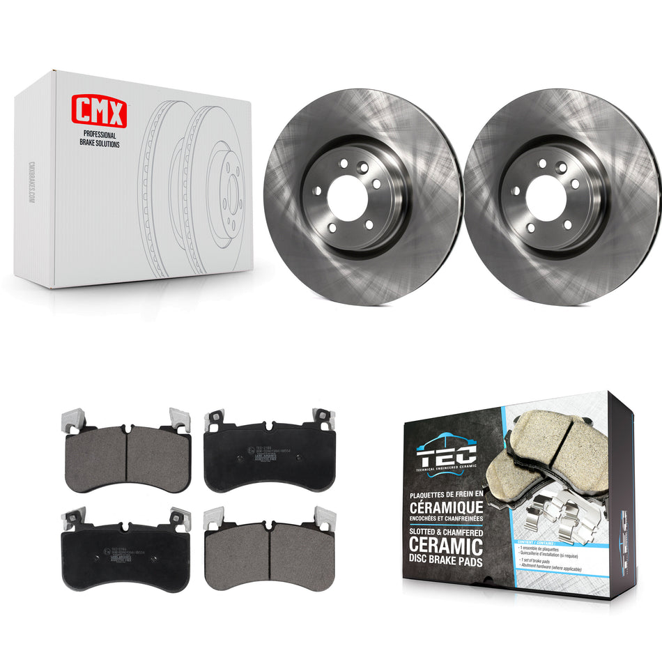 Front Disc Brake Rotors And Ceramic Pads Kit For Land Rover Range Sport Defender 90 110 K8T-104032