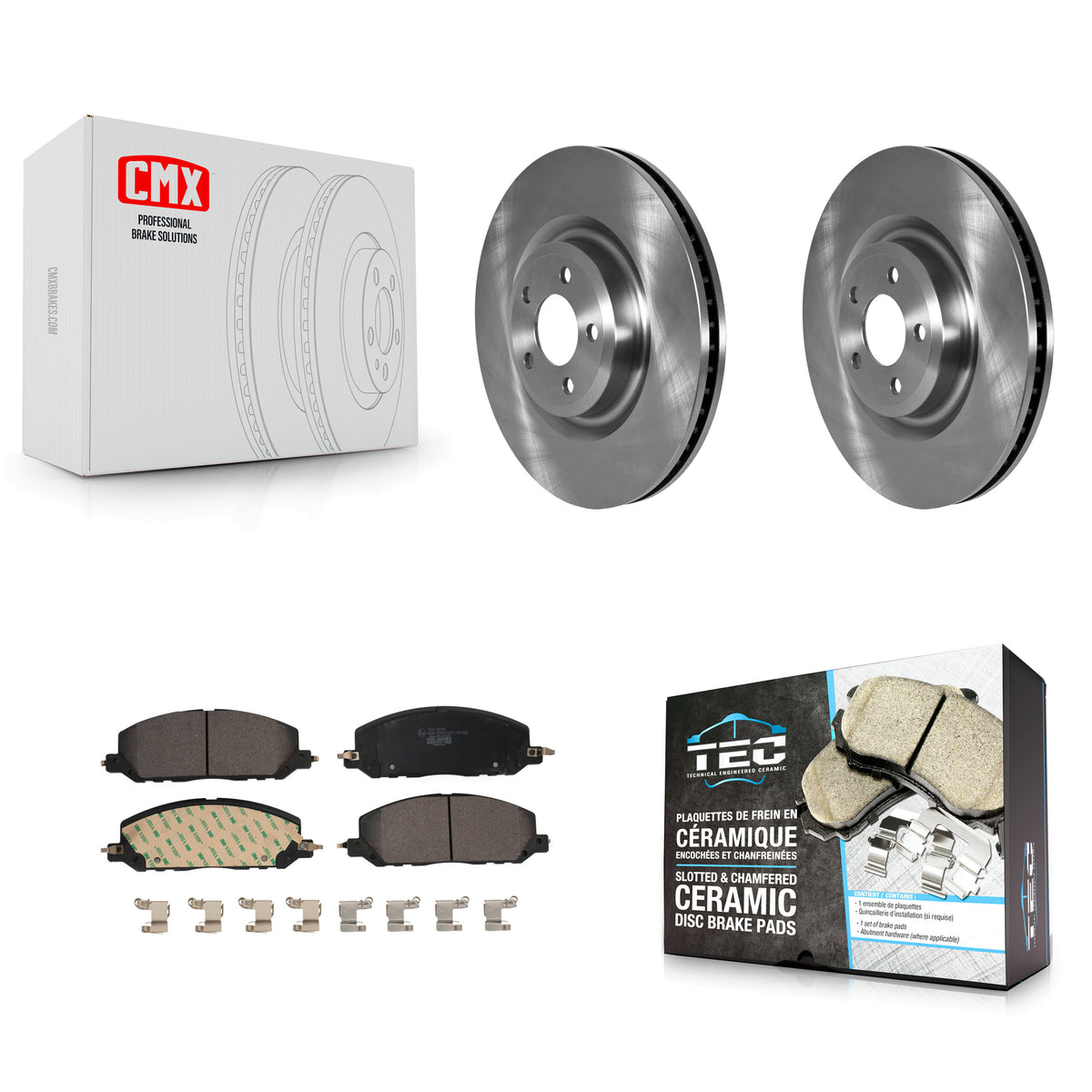 Front Brake Rotors & Ceramic Pad Kit For Ford Explorer Lincoln Aviator Police Interceptor K8T-104038