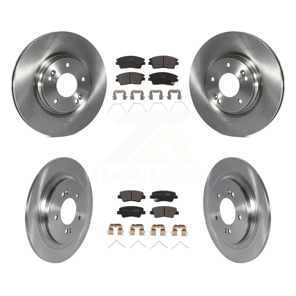 Front Rear Disc Brake Rotors And Ceramic Pads Kit For Kia Sportage Hyundai Tucson K8T-104050