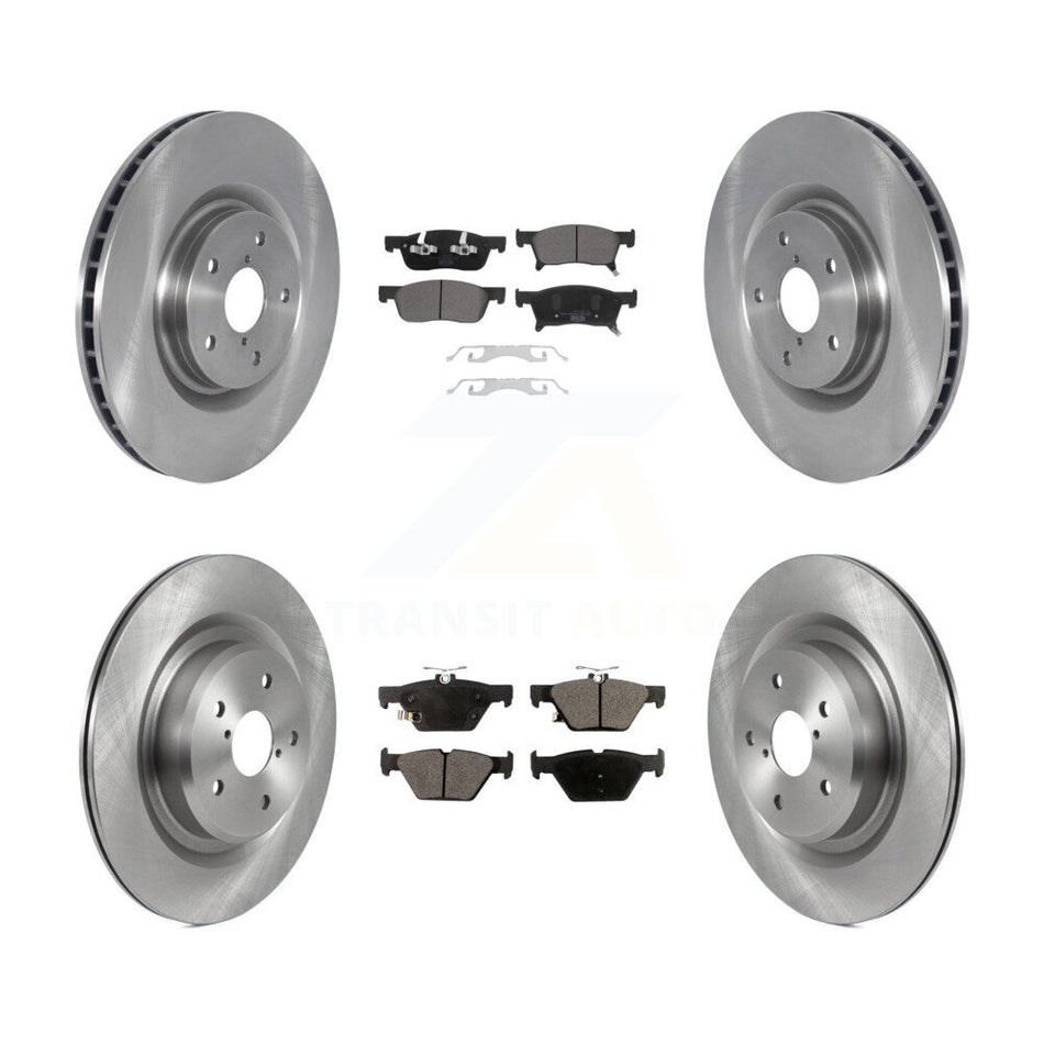 Front Rear Disc Brake Rotors And Ceramic Pads Kit For 2019-2021 Subaru Ascent K8T-104060