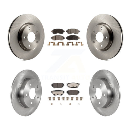 Front Rear Disc Brake Rotor Ceramic Pad Kit For Nissan Altima With Electric Parking K8T-104061