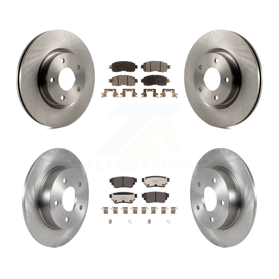 Front Rear Disc Brake Rotor Ceramic Pad Kit For Nissan Altima With Electric Parking K8T-104061