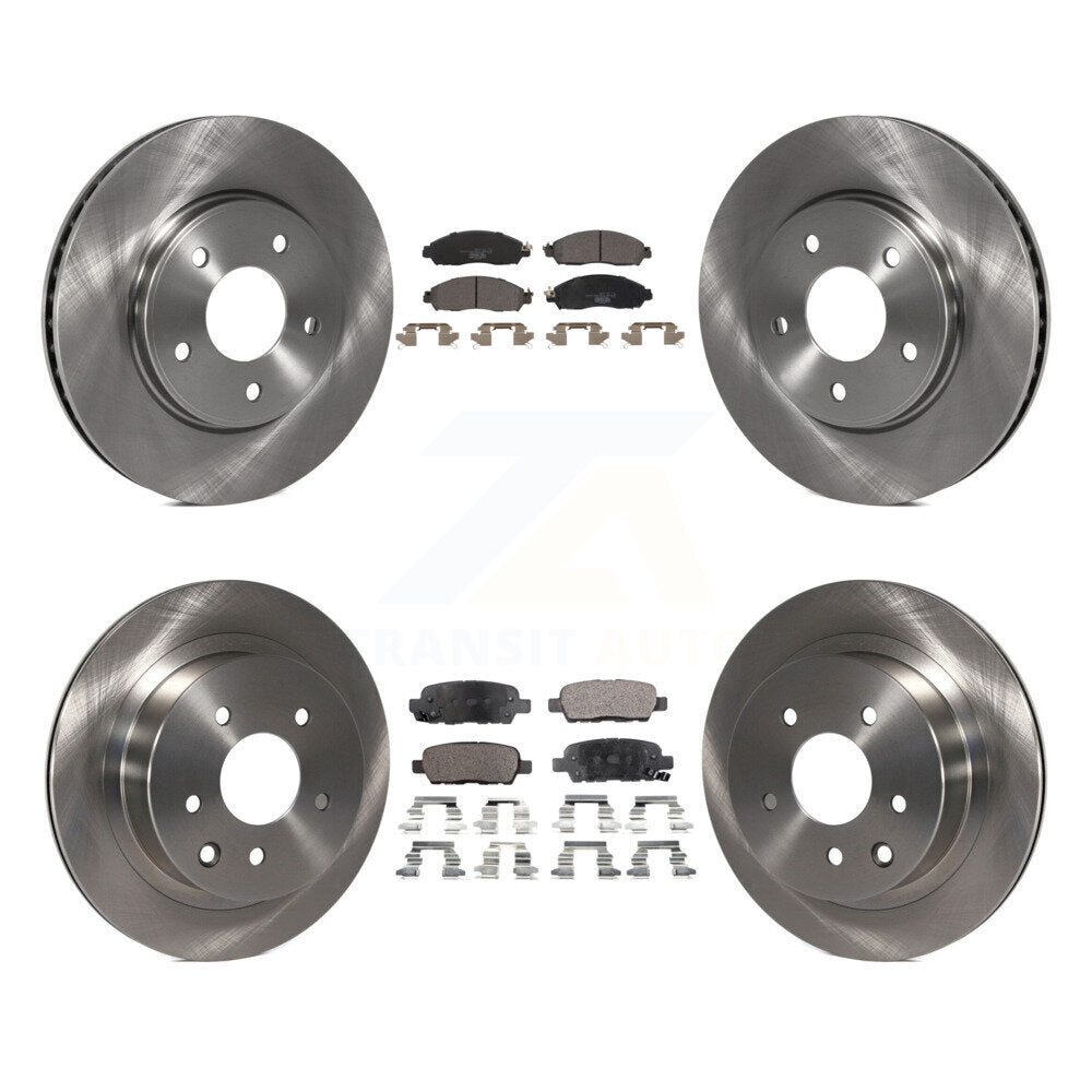 Front Rear Disc Brake Rotor And Ceramic Pad Kit For Nissan LEAF With Manual Parking K8T-104063