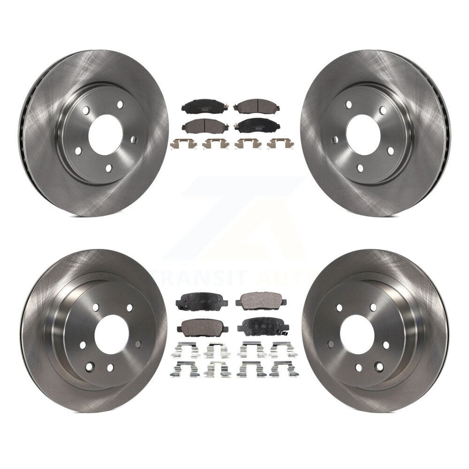 Front Rear Disc Brake Rotor And Ceramic Pad Kit For Nissan LEAF With Manual Parking K8T-104063