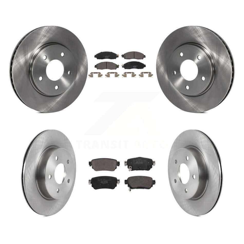 Front Rear Disc Brake Rotor & Ceramic Pad Kit For Nissan LEAF With Electric Parking K8T-104064