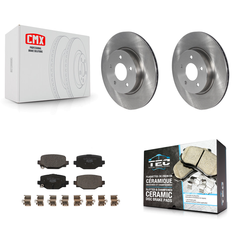 Rear Disc Brake Rotors And Ceramic Pads Kit For INFINITI QX50 QX55 K8T-104073