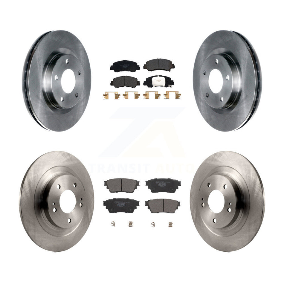 Front Rear Disc Brake Rotors And Ceramic Pads Kit For Mitsubishi Eclipse Cross K8T-104076